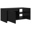 vidaXL Sofabord Svart eik 102 x 50 x 45 cm Konstruert tre