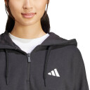 adidas 3 Stripes Half Zip Hettegenser Dame Svart XL