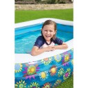 Bestway Oppblåsbart barnebasseng blå 229x152x56 cm