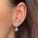 Stine A Jewelry Tres Petit Flow Earstick Sølv Sterling 925 