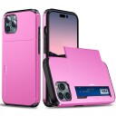 INCOVER iPhone 14 Pro Max Drop Proof Deksel m. Lommebok - Rosa