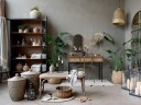 Chic Antique Fransk benk med flettet sete 41406-00