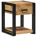 vidaXL Nattbord 2 stk 40x40x50 cm heltre mango