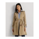 Ralph Lauren Lauren Trenchcoat Cotton Blend DB Blt Rain 38' Beige