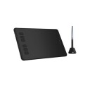 HUION H640P, Koblet med ledninger (ikke trådløs), 5080 Ipi, 160 x 99 mm, USB, 1 cm, Sort
