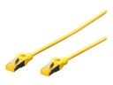 Digitus Professional koblingskabel - 25 cm - gul