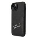 Karl Lagerfeld Hardcase til iPhone 14 Plus/15 Plus med Kortholder - Svart