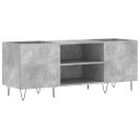  Hifi benk betonggrå 121x38x48 cm konstruert tre