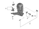 Shimano 105 propdeksel til forskifter modell FD R7150
