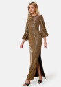 Bubbleroom Occasion Liise Sparkling Gown Gold-coloured / Black 44
