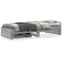  Sengeramme grå sonoma 90x200 cm konstruert tre 8721102821998