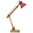  Skrivebordslampe 25 W mørkerød 23x18x96 cm E27