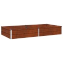 vidaXL Hevet Hagebed Rusten 160 x 80 x 24 cm papp