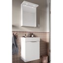 Alterna Quadro Møbelpakke 3-i-1 Inkl. Speilskap, Underskap og Servant Hvit Matt / 45cm