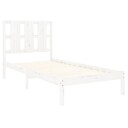 vidaXL Sengeramme hvit heltre 90x200 cm