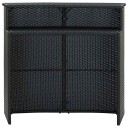 vidaXL Hagebord svart 120x55x110 cm polyrotting