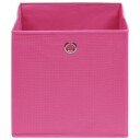 vidaXL Oppbevaringsbokser 10 stk rosa 32x32x32 cm stoff