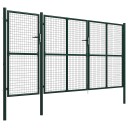  Hageport stål 400x200 cm grønn