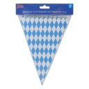Flaggrekke blå-hvite flagg Oktoberfest 10 meter