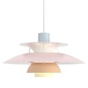 Louis Poulsen PH 5 Pendel Pastels Blue/Rose/Peach