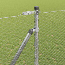  Gjerde med innlegg. sølv 1.5 x 100 m PVC belagt stål