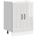  Vask underskap Kalmar høyglans hvit 60x46x81,5cm konstruert tre 8721158417855