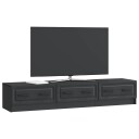  TV skap med skuff Svart 147 x 34,5 x 27 cm Konstruert tre