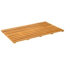 vidaXL Badematte Ensfarget Brun 80 x 48 x 2,5 cm Solid akasietre
