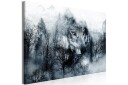 Tavle Mountain Predator Wide Black And White 120X80   Artgeist sp. z o. o.
