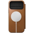 Nomad Modern Folio Skinnetui MagSafe til iPhone 17 Pro Max Tan