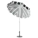 Brafab Follina strandparasoll 180 cm Svart Hvitt flagg
