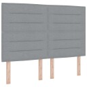  LED Hodegjerde Linjer Design Lys Grå 72 cm Stoff
