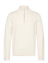 Abercrombie & Fitch Long Sleeve Icon Quarter Zip - Cream - XXL