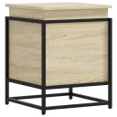 Oppbevaringsboks lokk sonoma eik 40x40x51,5 cm konstruert tre