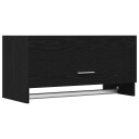  Garderobeskap med dør Svart 70 x 32.5 x 35 cm Konstruert tre