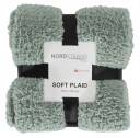 Borg Living Fleeceteppe Dusty Grønn 120x160 cm Teddy fleece Ekstra myk og fin