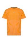 Asics Road Seamless Ss Top   Orange   XS