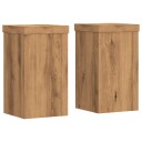  Plantestativer 2 stk artisan eik 10x10x18 cm konstruert tre