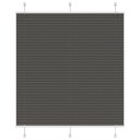  plisségardin sort 120x150 cm Stoff Bredde 119,4 Polyester