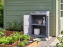 Plantebenk Tereville grantre 45x67 cm   Grå/hvit