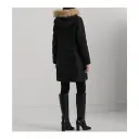 Lauren Ralph Lauren Faux-Fur-Trim Hooded Down Coat - Black - XS