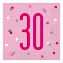 Papirservietter Tall Rosa   Tallet 30