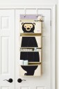 3 Sprouts Hanging Wall Organizer Black Bear