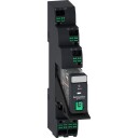 Schneider Electric 10 stk Relé med stikkontakt+LED+test 1CO 24VDC push-in, RXG12BDPVP