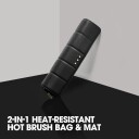 2 in 1 Heat Resistant Hot Brush Bag & Mat ghd 2 In 1 Heat Resistant Curler Bag & Mat