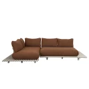 Cane line Sticks hjørnesofa Alu/umber brown