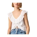 Pepe Jeans Dame Topper Hvit L,