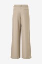 Gina Tricot   Dressbukser Mid Wide Pleated   Beige