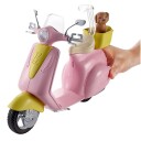 Mattel Barbie Scooter sølv gul rosa