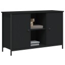 vidaXL TV-benk svart 100x35x65 cm konstruert tre